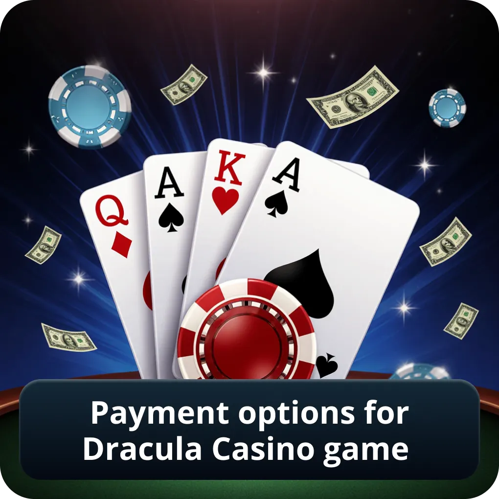 Payment options for Dracula Casino game